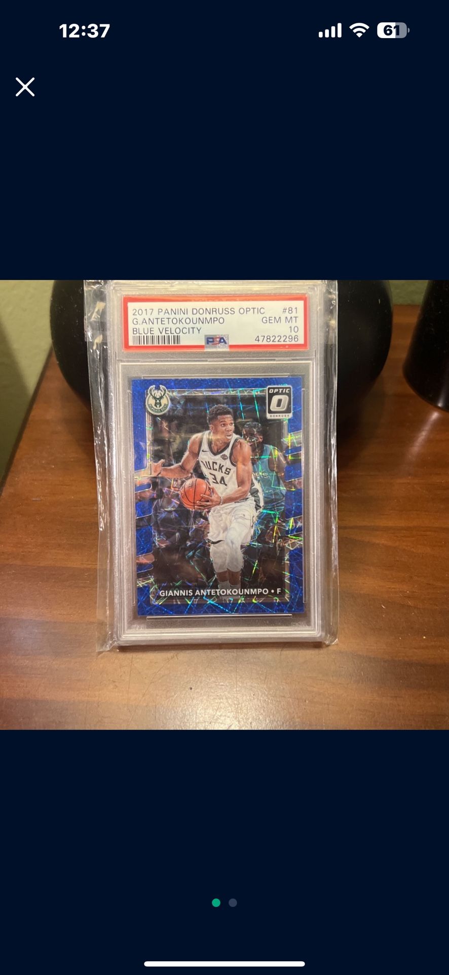 Giannis blue velocity PSA 10 MINT RARE,New Products : American Fashion Style Bags On Sale