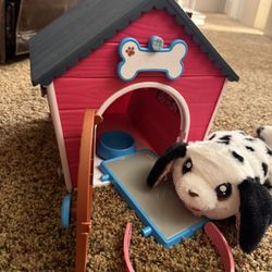 Little Alive Pet Dog With House 