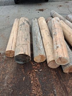 Fence posts 6-8 ' posts non trusted cedar and fir avalible
