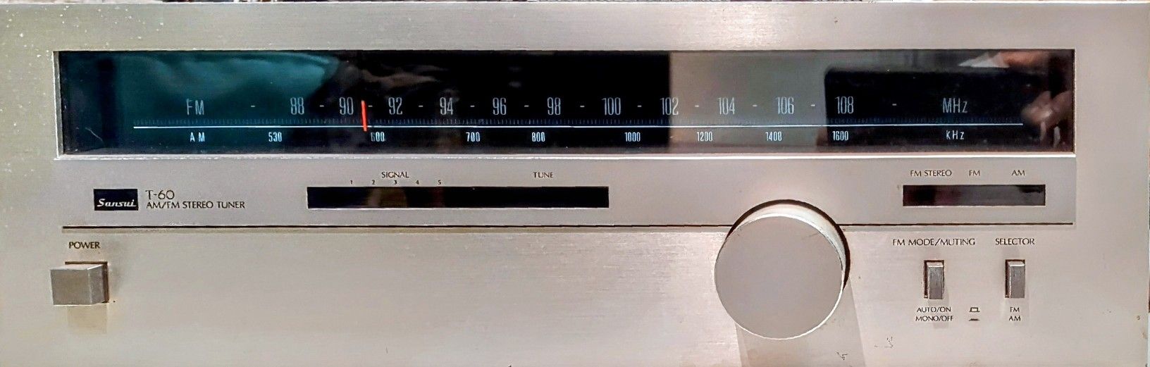 Sansui T-60 AM/FM Tuner -$40