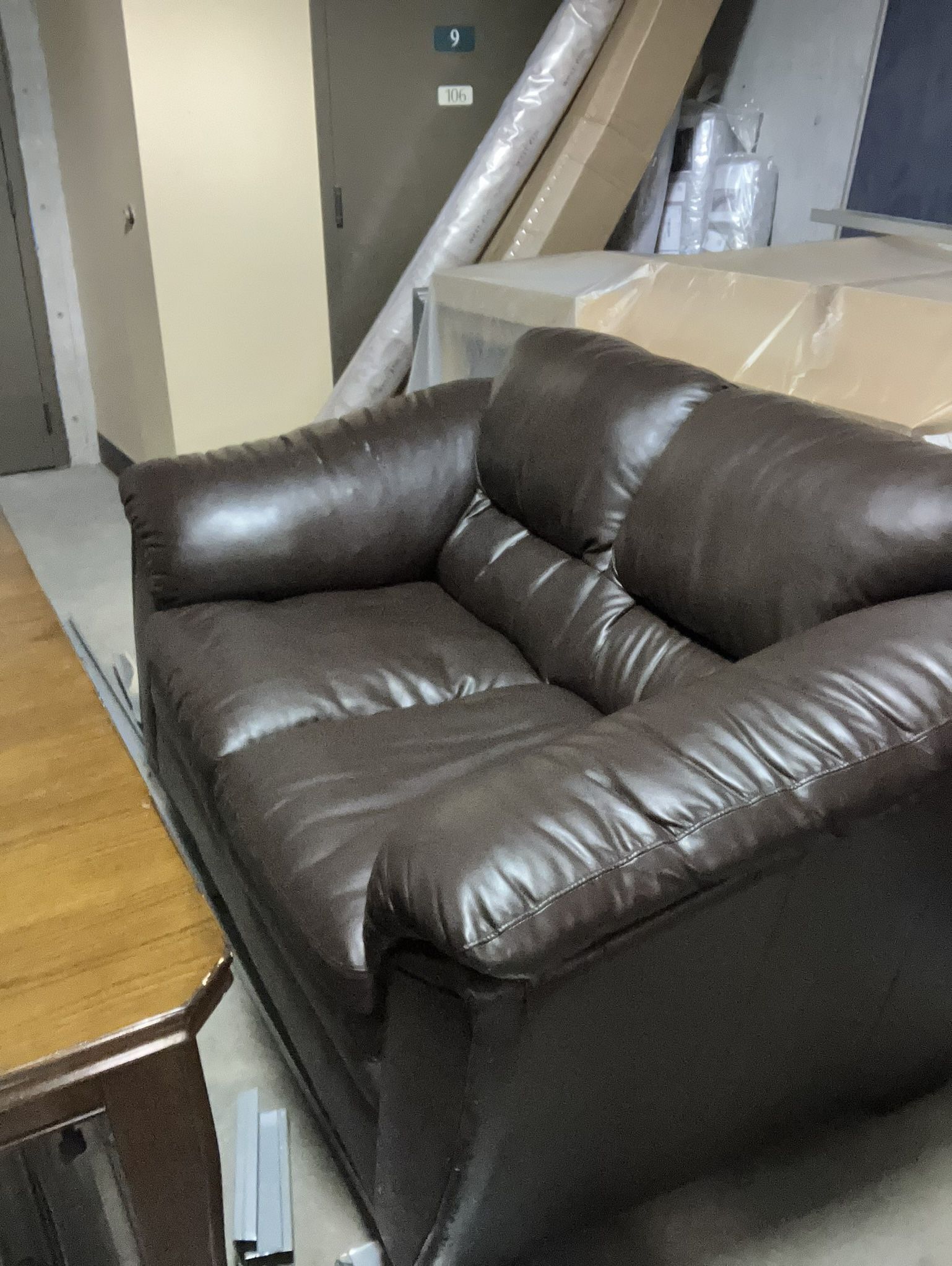 Leather Sofa $120