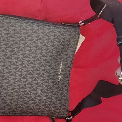 Michael Kors Jet Black Crossbody Purse 
