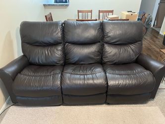 Electric couch, dark brown