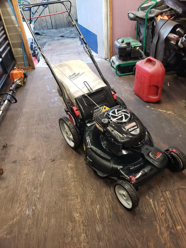 Platinum Craftsman Big Wheel Lawn Mower READ DESCRIPTION