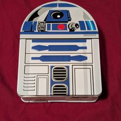 Star Wars R2D2 Tin Carry Box Lunch Box Lucas Films Ltd. 2010 With Handle