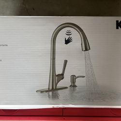 Kohler Malleco Touchless Pull-Down Kitchen Faucet With Soap/Lotion Dispenser