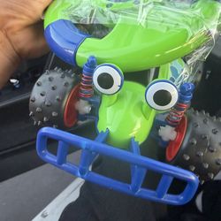 Disney Parks Toy Story Pixar RC REMOTE CONTROL CAR WITH STEERING WHEEL 27MHZ used