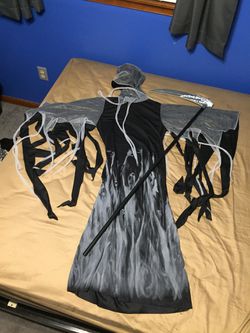 Kids Grim Reaper Costume Size Child Large