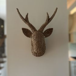 Wicker Deer Head