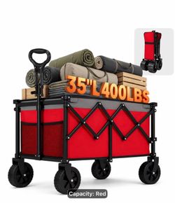 New Red Monster Capacity With Big Wheels 360 All Terrain Heavy Duty Built to last!