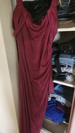 Burgundy Night Dress.
