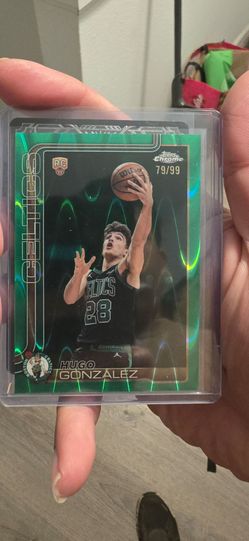 2025-26 Topps Chrome Update Hugo Gonzalez Green RayWave Refractor /99 Rookie RC
