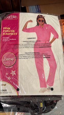 Barbie The Movie Pink Power Jumpsuit Costume