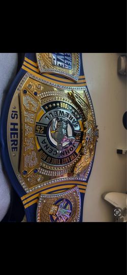 John Cena Signed WWE Belt 2025