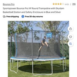 bounce Pro 14ft Trampoline With Enclosure  
