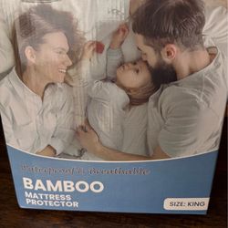 Cozymaker king size bamboo waterproof breathable mattress cover