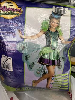 Girls peacock costume Kids 8/10