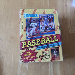 Baseball 1991 Cards And Puzzles