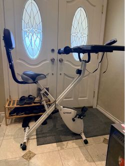 FitDesk folding exercise bike