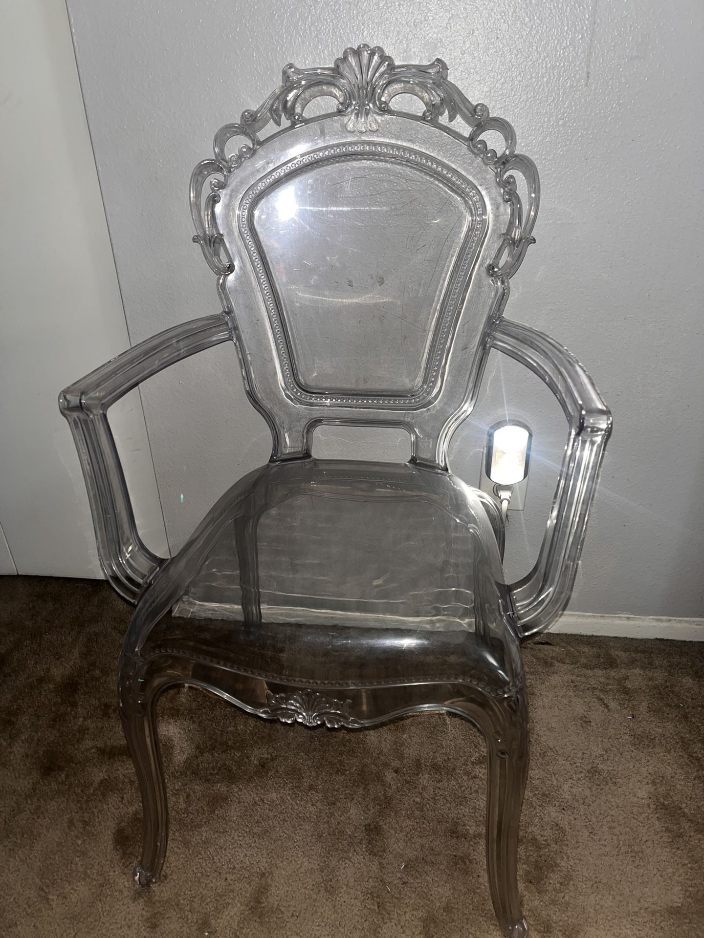 Clear Plastic Adult Chair