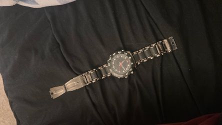 U.S. Polo Assn. men's watch, specifically the US8170 model, featuring a black and gunmetal-tone design