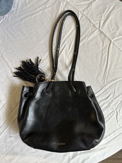 Bokier Black Leather Handbag