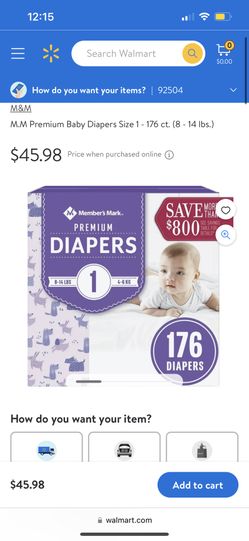 176 Size 1 Diapers
