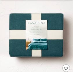 Teal Full/Queen Duvet Cover and Shams