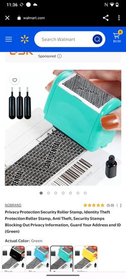 Confidential stamp Roller with Ink