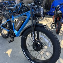 E-bike 35MPH Dual Motor 2 Seats 