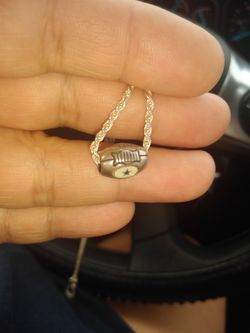 Dallas cowboys Sterling pendant and necklace