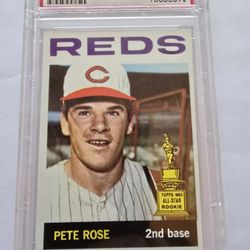 1964 Topps All-Star RC #125 Pete Rose PSA 8