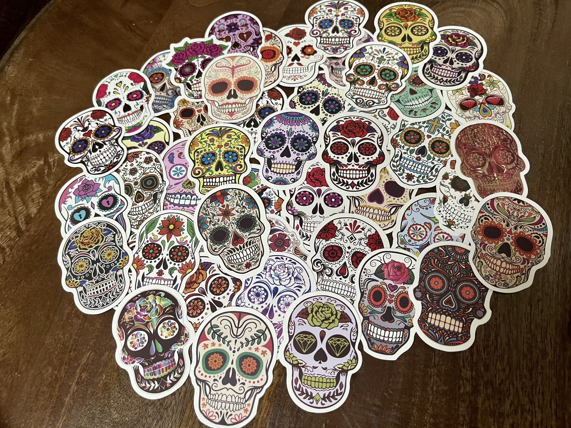 Halloween Candy Skull Stickers