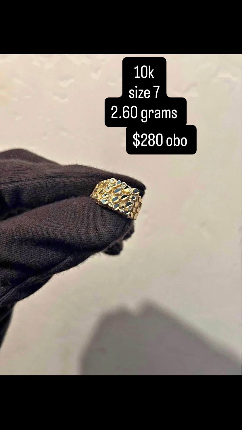 10k Nugget Ring