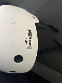 Turboske Skateboard BMX Scooter Helmet White Adult/Youth Adjustable