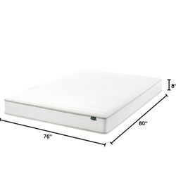 King Size ZINUS 8 inch Foam and Spring Hybrid