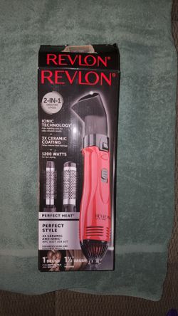 REVLON 2-IN-1 Hot Air Brush Kit 1200W Ionic Ceramic