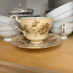 Paragon England Bone China Tea Cup And Saucer