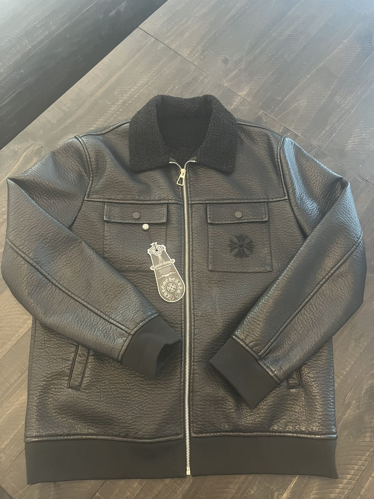 Leather Chromehearts Jacket Size Large 