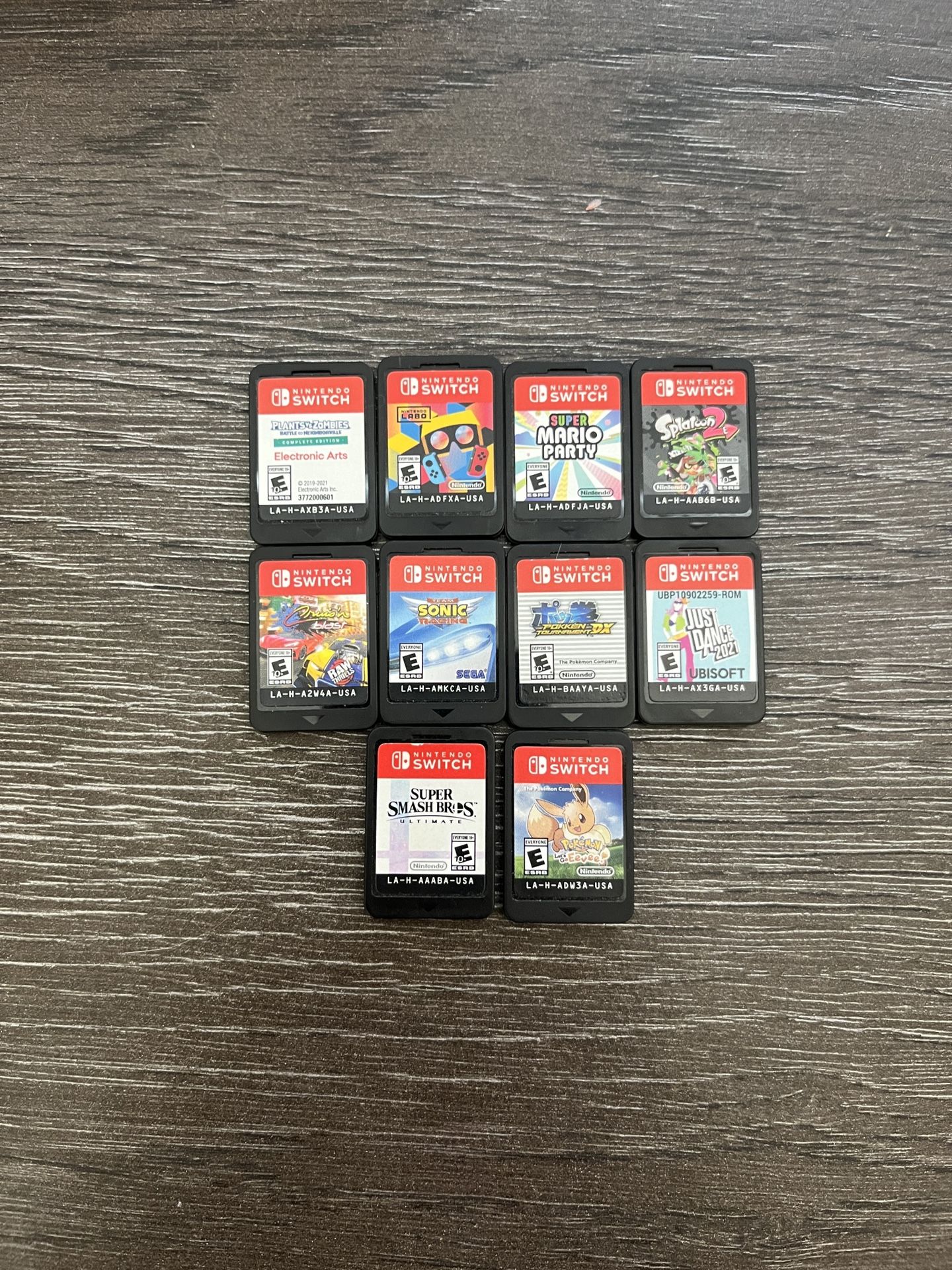 Nintendo Switch Games. 20 Dollars For 1 Game