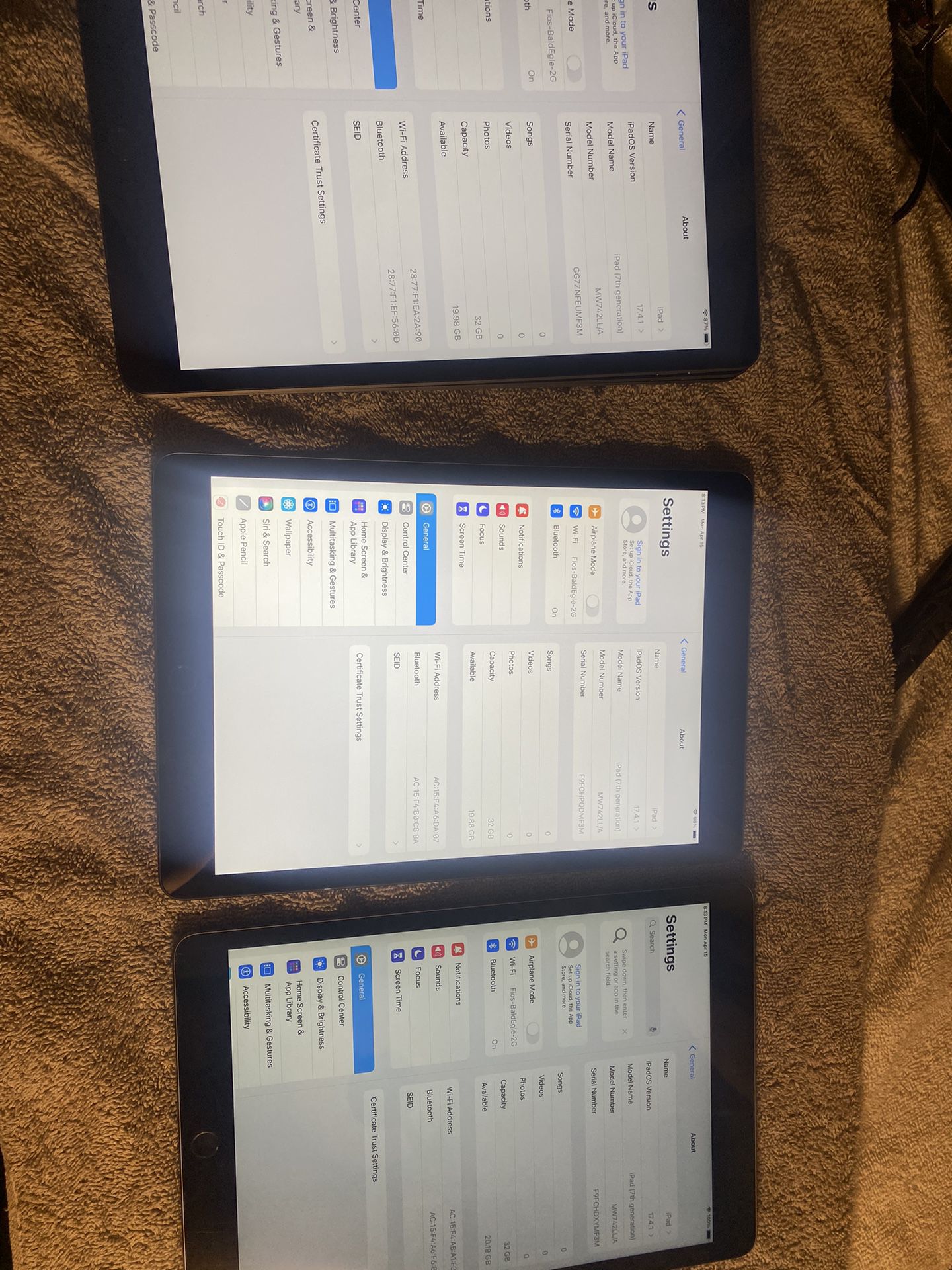 Selling 7th Gen 10.2inch iPads And iPad Minis In Bulk