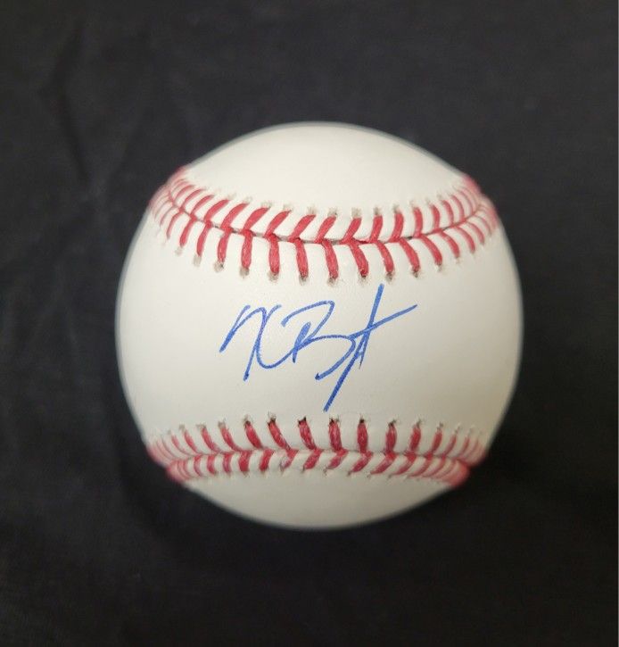 Autographed Colorado Rockies Kris Bryant Authentic Baseball