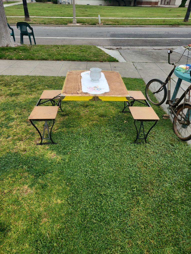 Vintage Camping Table