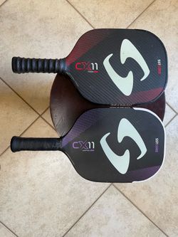 Lot of 2 Gearbox CX11 Power Red +  Control Purple 7.8Q Pickleball Paddle SST Core EUC