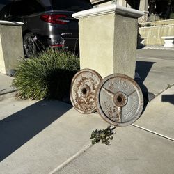 Barbell Standard Steel 45 Plates (pair)