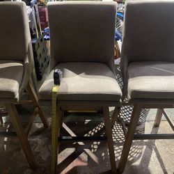 3 Bar stool chairs 