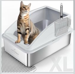 Stainless steel litter box