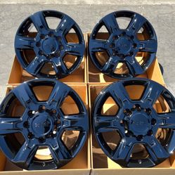 20” GMC Sierra 2500HD OEM Wheels Gloss Black