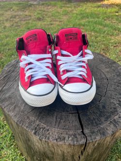 Converse Chuck Taylor All Star Mid Top Red/Black Sneakers Men’s 7.5 Women’s 9.5