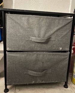 Nightstand Gray And Black